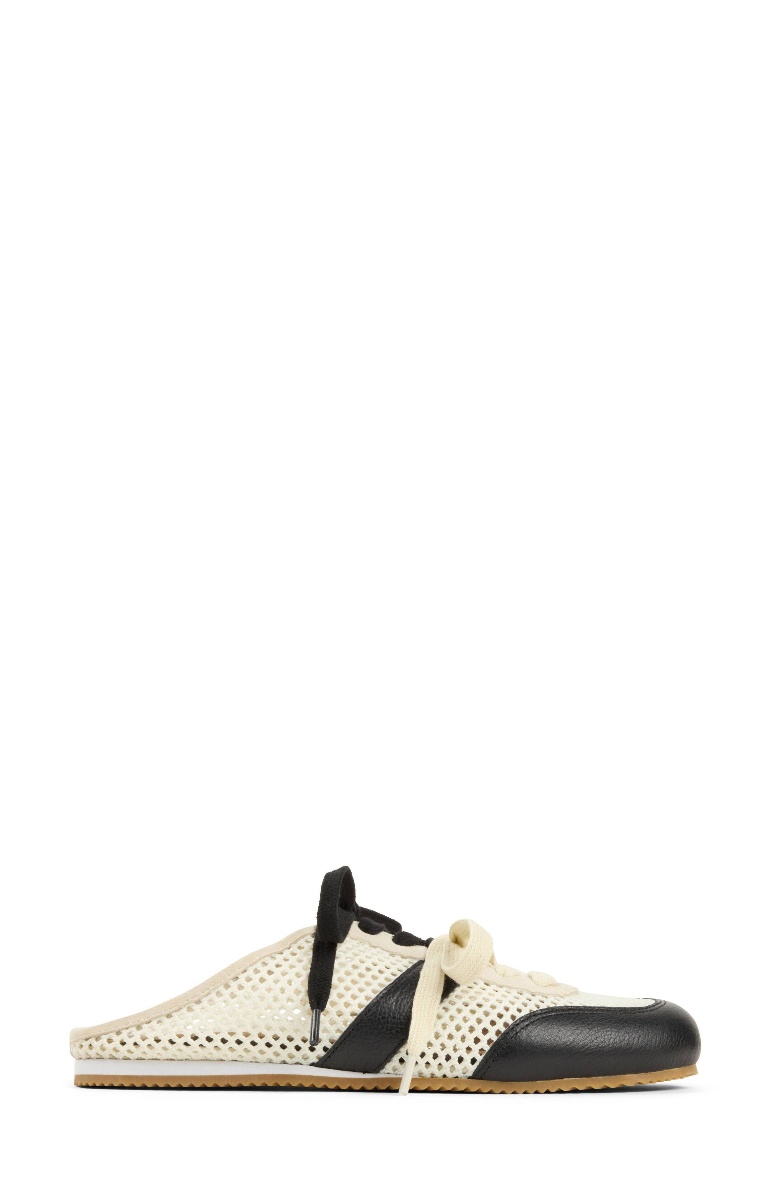 Kendi Sneaker Mule, Alternate, color, CREAM/ BLACK