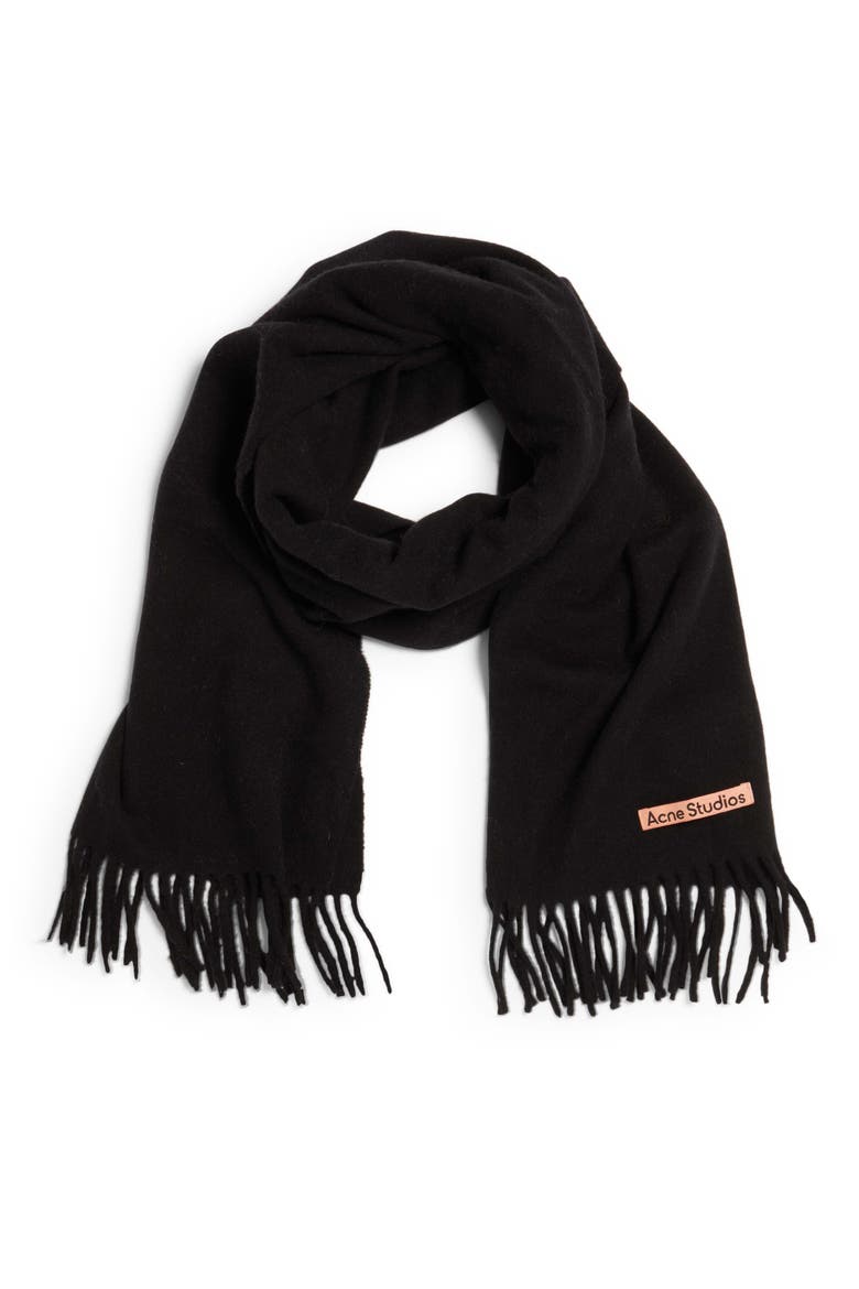 Cashmere Scarf, Main, color, BLACK