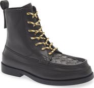 Bottega Veneta Pier Leather Combat Boot