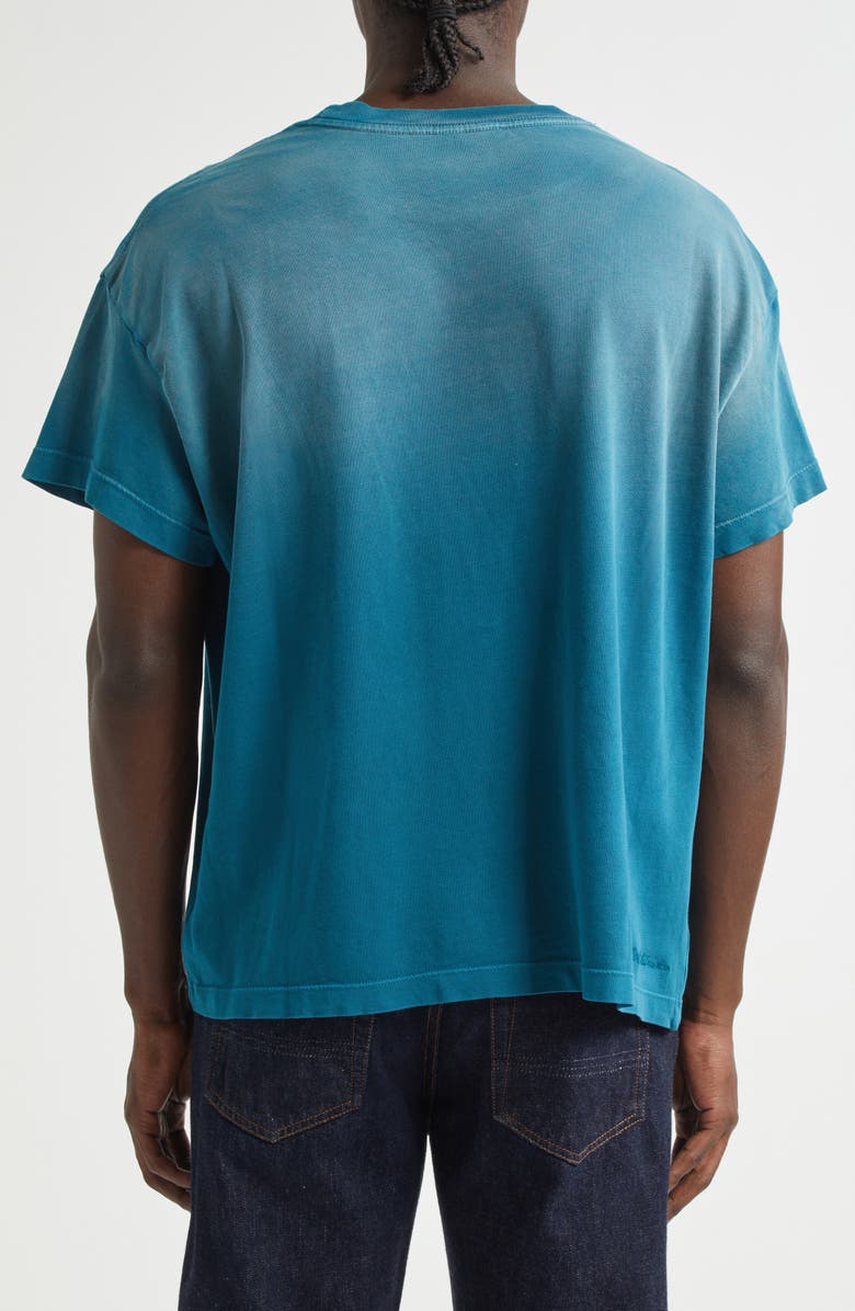 The Elder Statesman Sun Bleached Pica Cotton & Cashmere T-Shirt, Alternate, color, Jet Ski