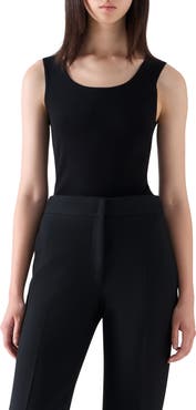 Akris punto Embellished Stretch Knit Tank