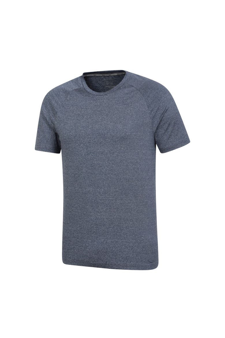 Agra Striped IsoCool T-Shirt, Alternate, color, Navy