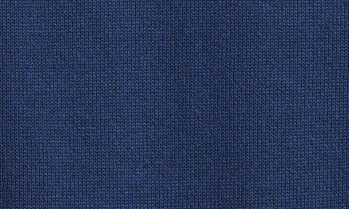 Nordstrom Tipped Cotton Sweater Romper In Navy Denim