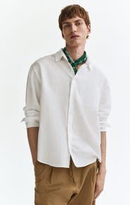 H&M Relaxed Fit Linen-blend Shirt