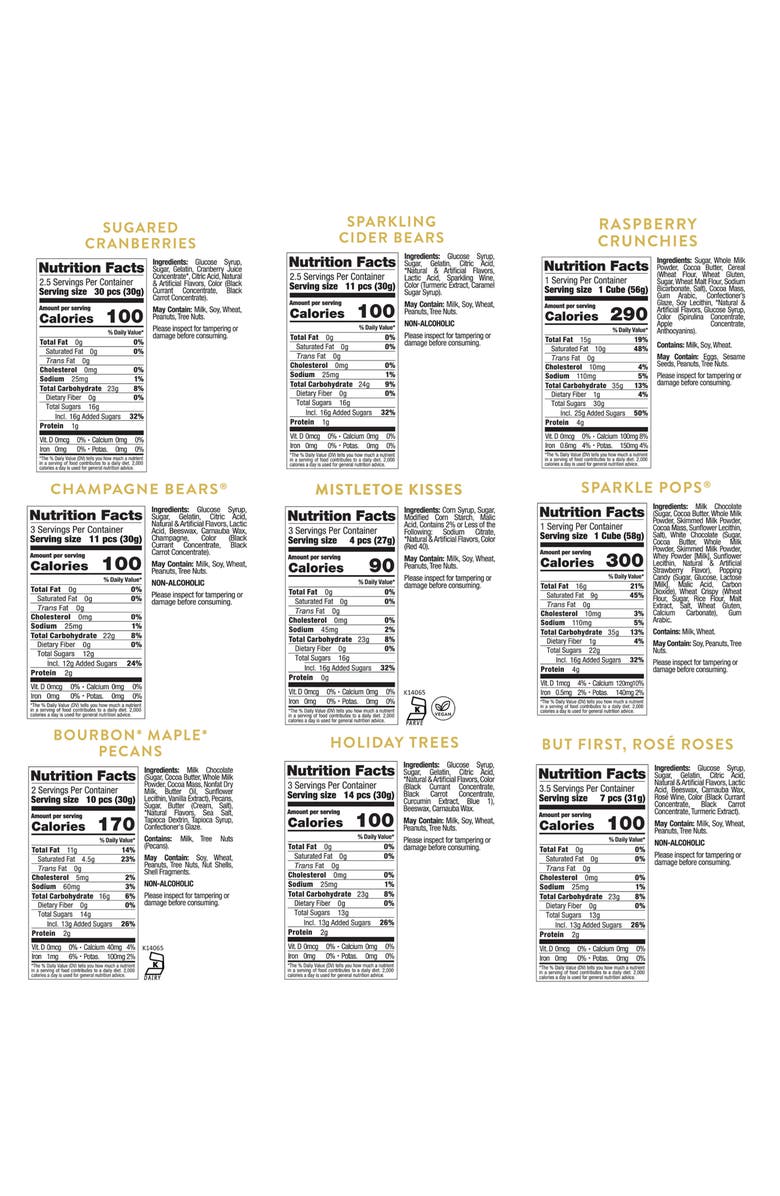 sugarfina Happy Holidays 9-Piece Candy Mini Trunk, Alternate, color, 