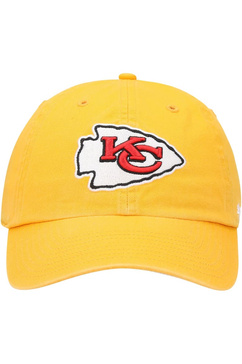 Men's '47 Gold Kansas City Chiefs Secondary Clean Up Adjustable Hat, Alternate, color, Gold
