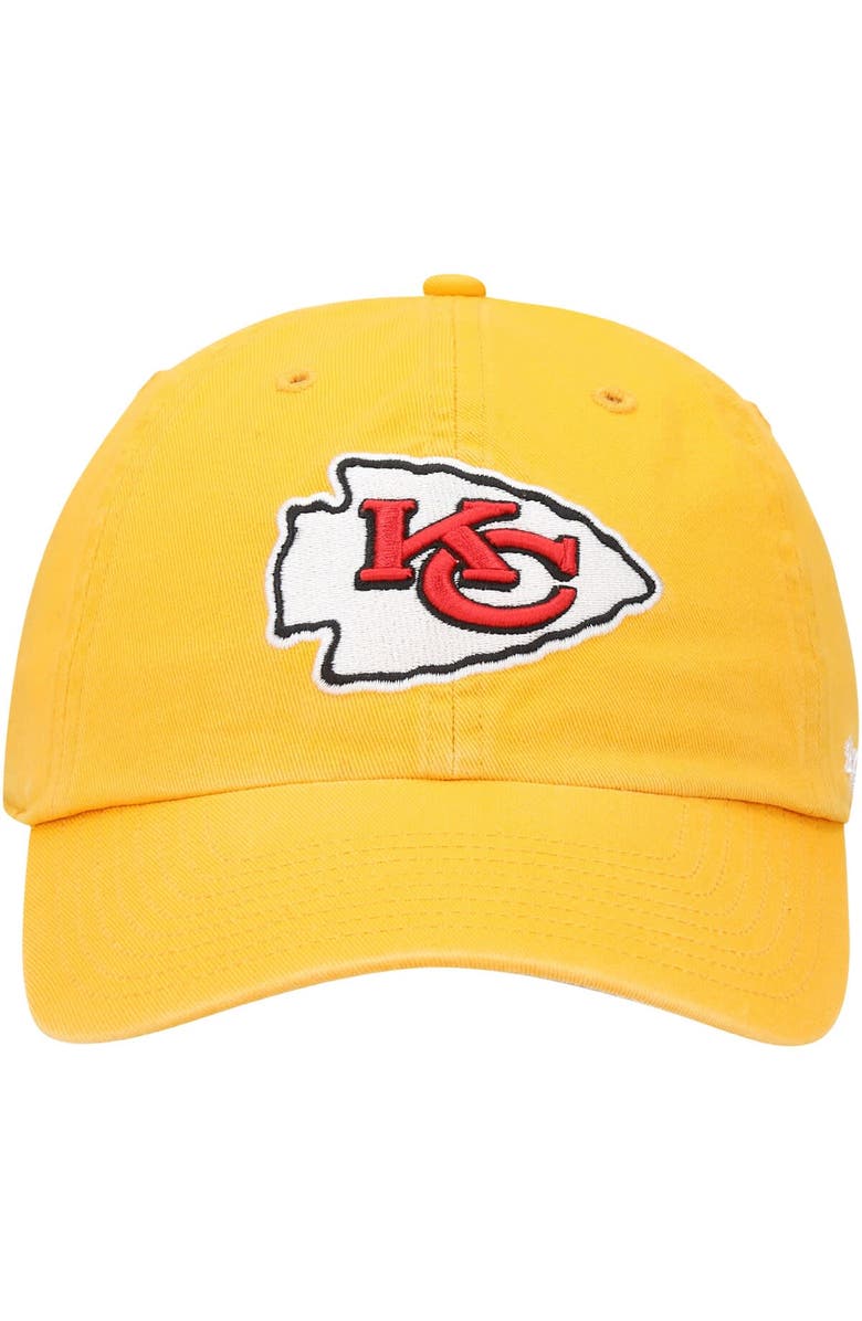 '47 Men's '47 Gold Kansas City Chiefs Secondary Clean Up Adjustable Hat, Alternate, color,