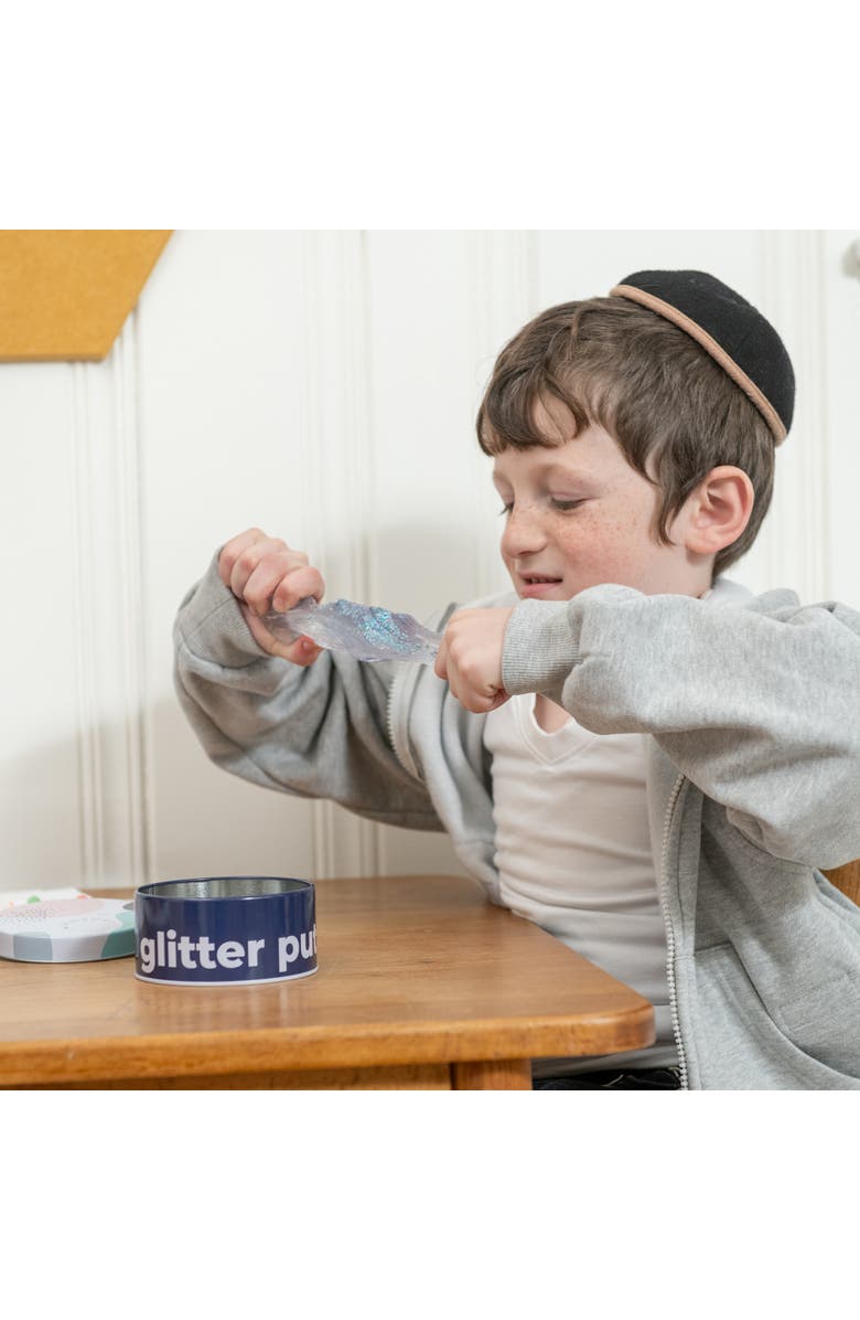 Sensory Basics Glitter Putty, 3oz Tin, Shimmer Silicone Slime Sensory Relief, Alternate, color, Clear