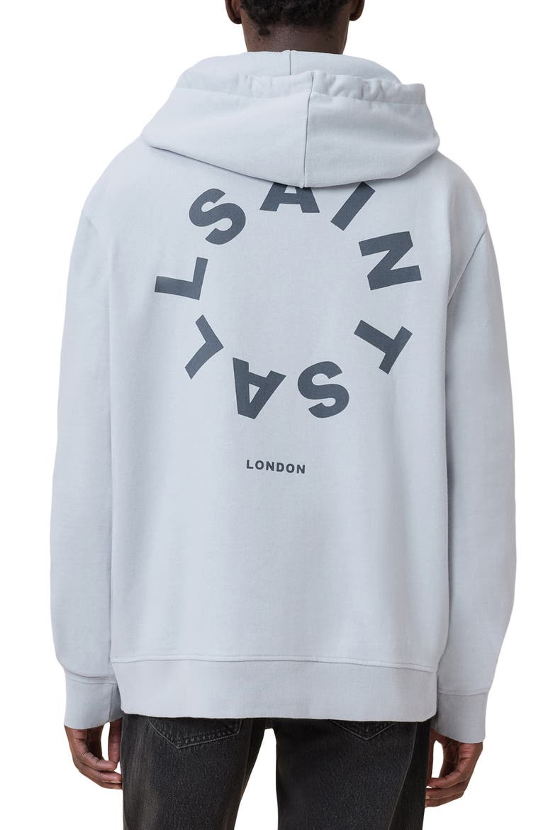 Tierra Logo Graphic Hoodie, Alternate, color, ASHEN BLUE