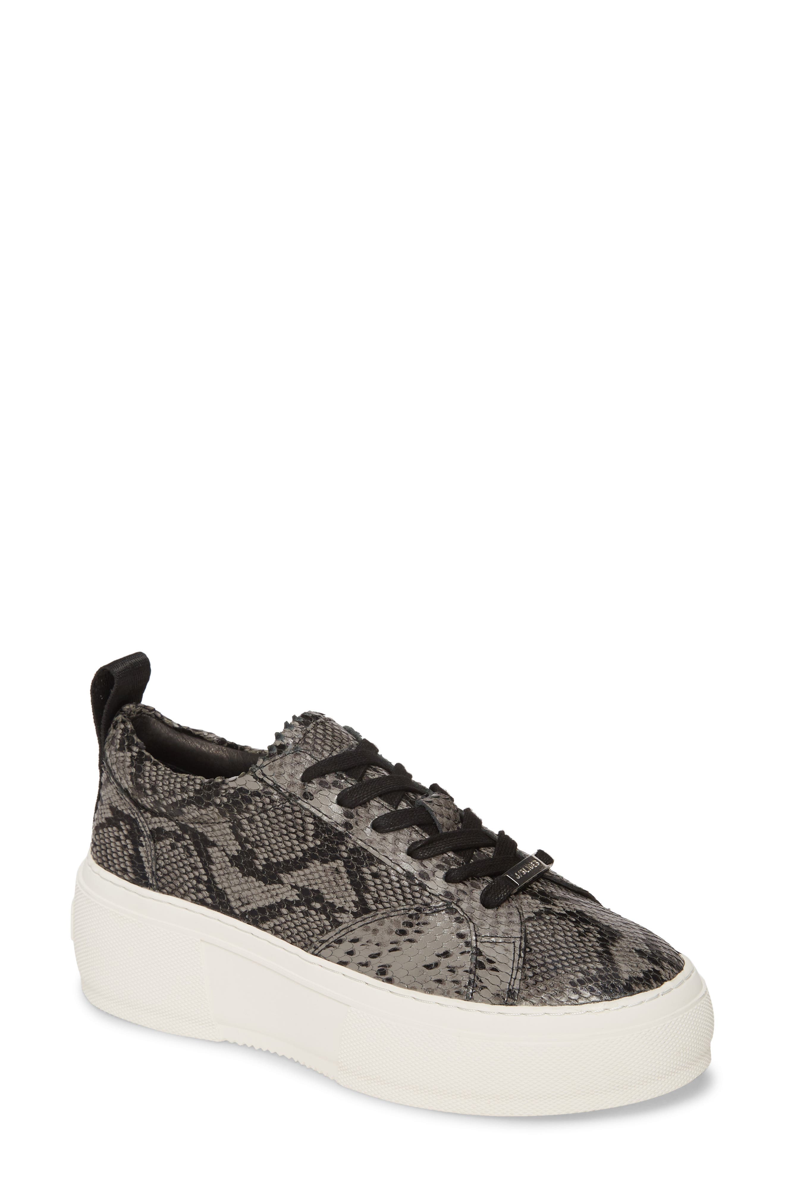 Courto Platform Sneaker, Main, color, BLACK/ GREY LEATHER