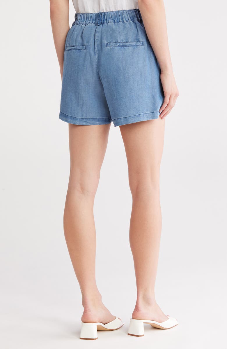 ELIE ELIE TAHARI Tencel<sup>®</sup> Lyocell Shorts, Alternate, color,