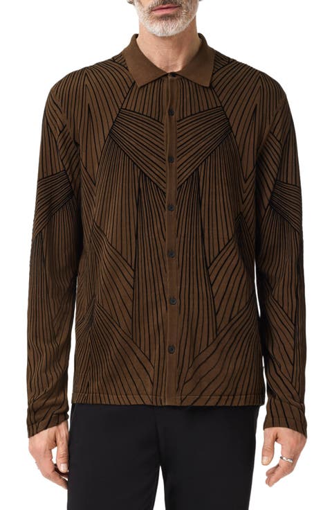 Dorian Knit Button-Up Shirt