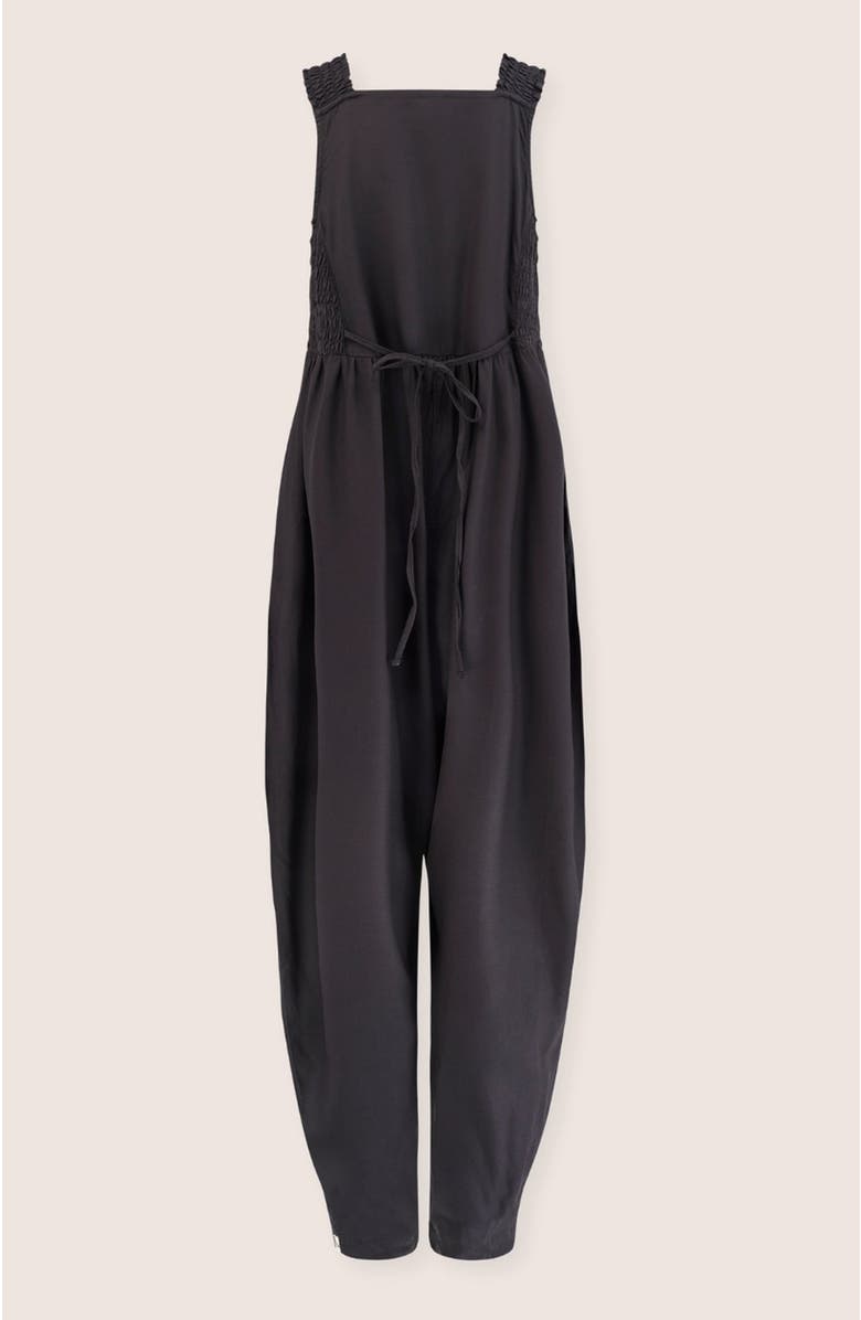 Turtledove London Smocking Strap Jumpsuit, Alternate, color, Black