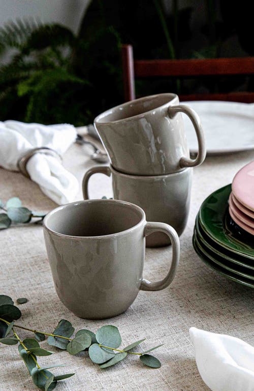 Juliska Puro Ceramic Mug In Taupe