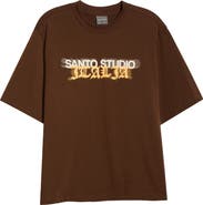 SANTO STUDIO Italia Drappo Boxy Fit Cotton Graphic T-Shirt