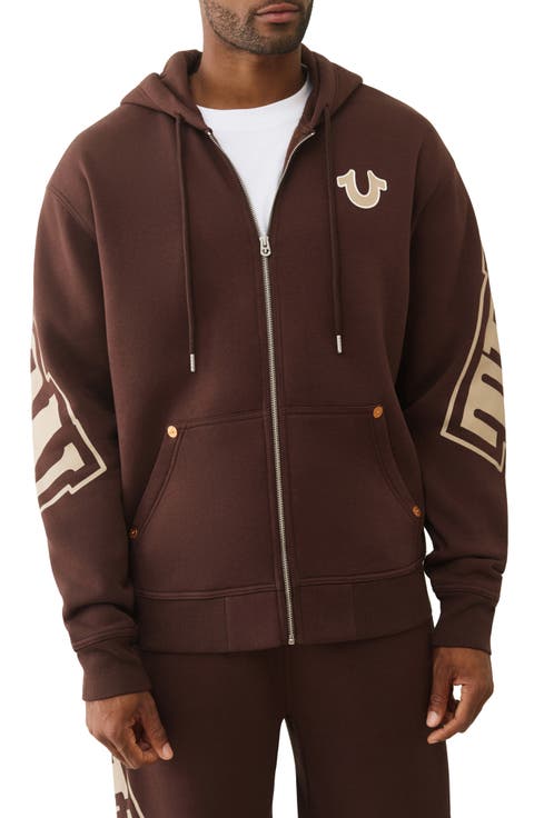 Overt Arch Logo Oversize Zip Hoodie