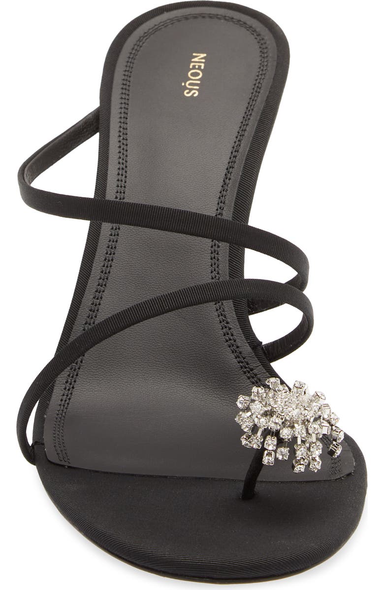 NEOUS Crystal Embellished Toe Loop Sandal, Alternate, color,