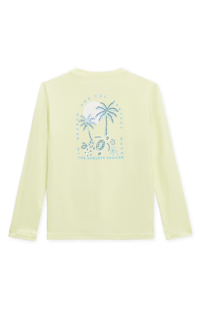 THE ENDLESS SUMMER Kids' Palm UPF 50+ Sun Shirt, Alternate, color, Lime