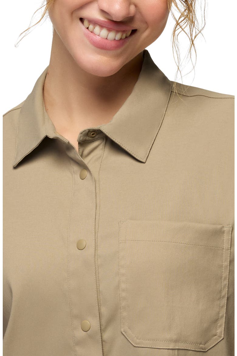 Stretch Zion Long Sleeve Performance Shirt, Alternate, color, SANDBAR