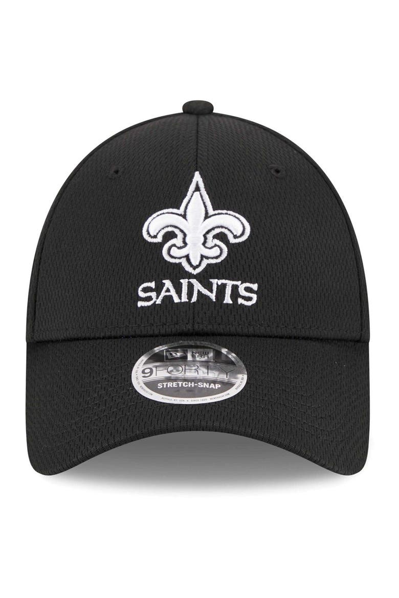 Men's New Era Black New Orleans Saints  Main B-Dub 9FORTY Adjustable Hat, Alternate, color, Black