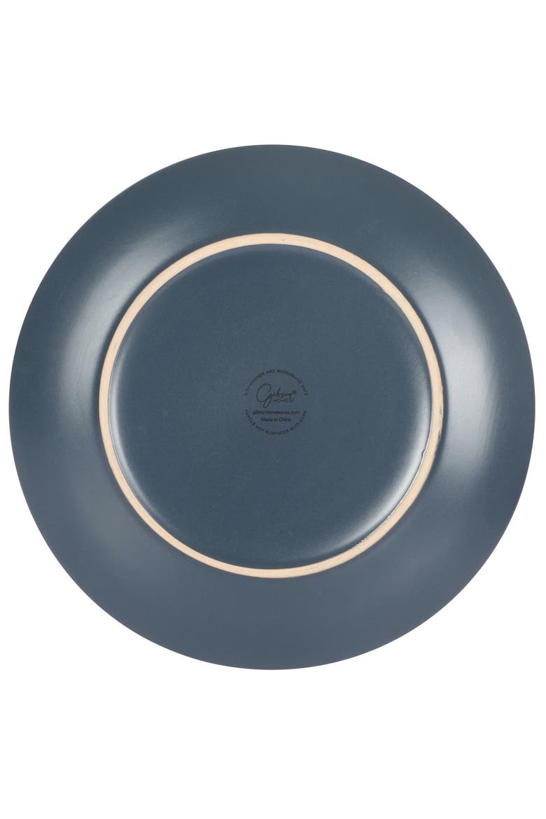 Everyday Plus 12 Piece Round Stoneware Dinnerware Set, Alternate, color, Blue