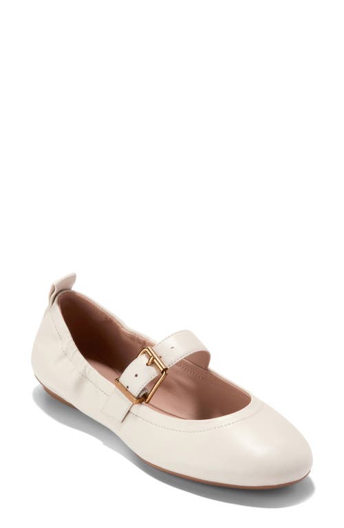 Cole Haan Graclyn Mary Jane Ballet Flat In Ivory Leather