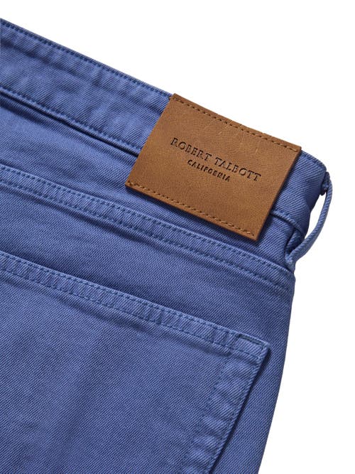 Robert Talbott Hudson Comfort Stretch 5 Pocket Pant In Blue