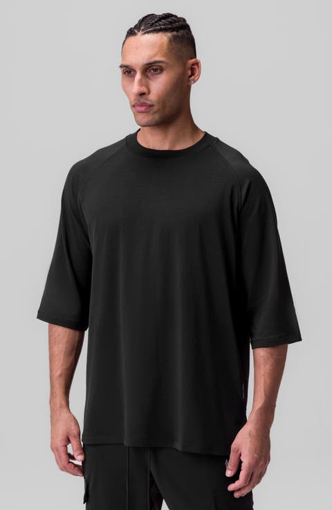 Supima 3/4 Sleeve Oversized Tee