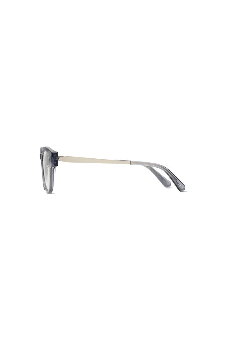Norma Blue Light Blocking Glasses, Alternate, color, Transparent Grey with Silver