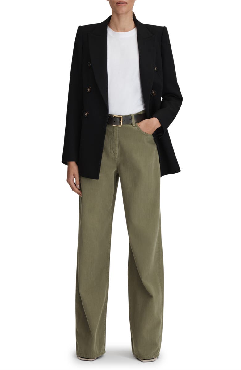 Reiss Colorado Straight Leg Pants, Alternate, color, Khaki