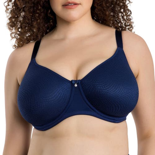 Parfait Pearl Non-padded Seamless Minimizer Bra In Blue