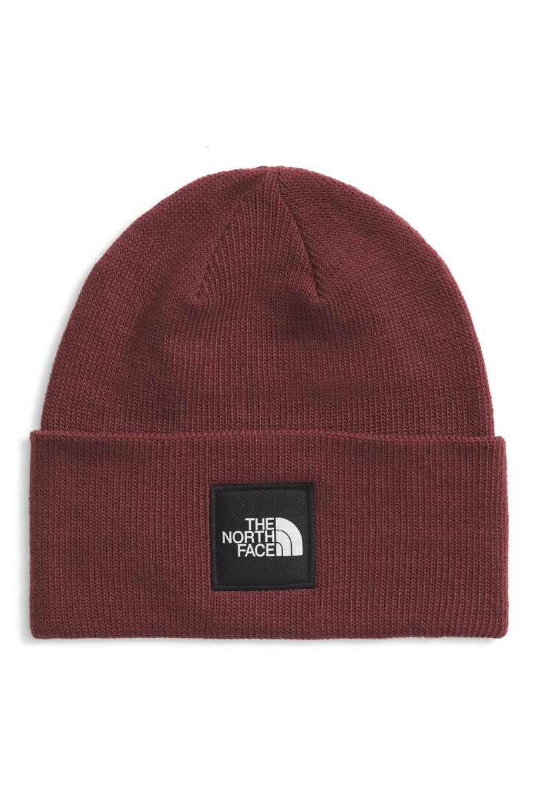 Big Box Logo Beanie, Main, color, SUMAC