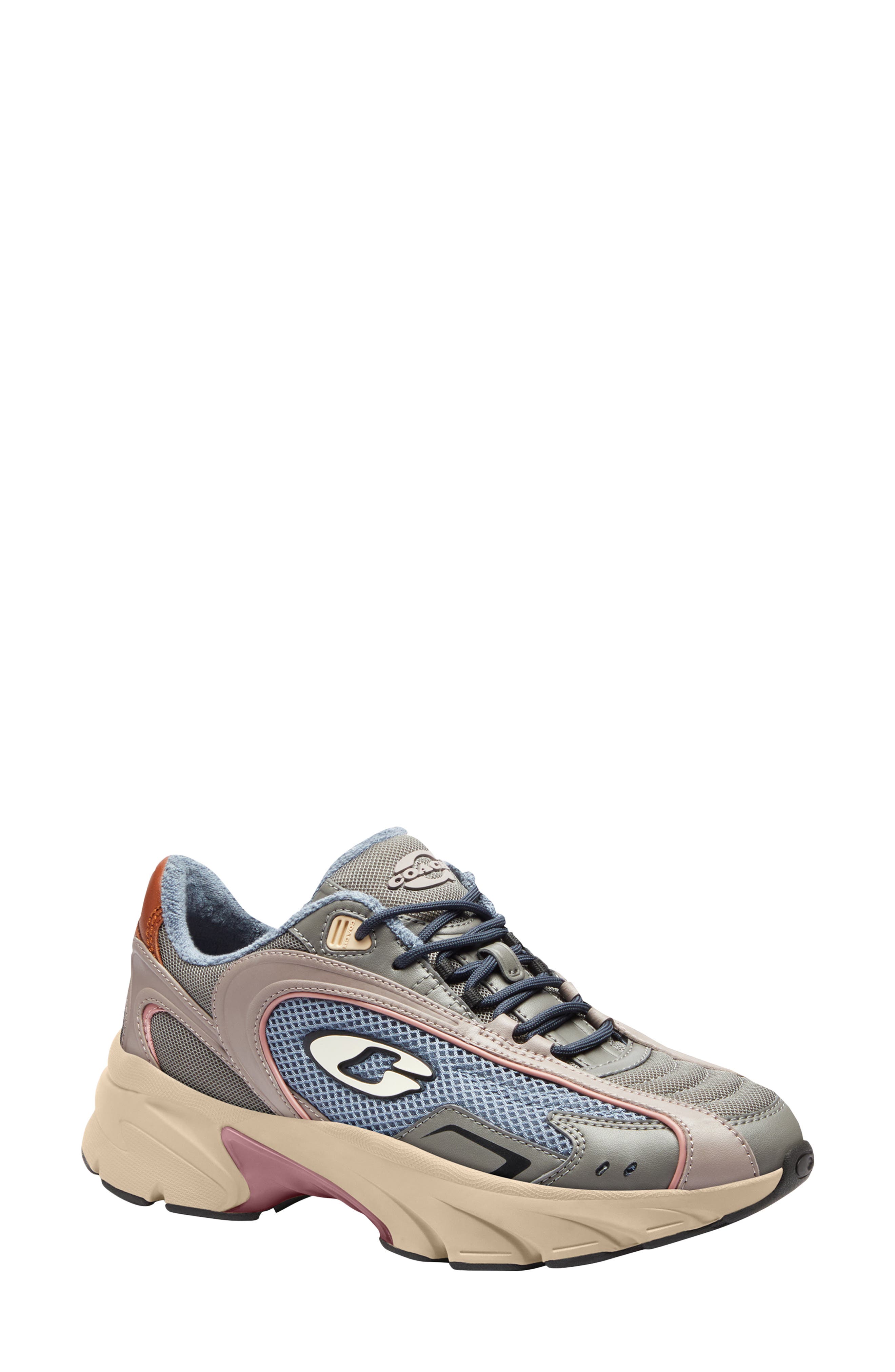 COACH Bolt Runner Sneaker, Main, color, Light Denim Multi