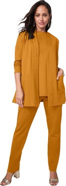 Jessica London 3 Piece Ponte Pant Set