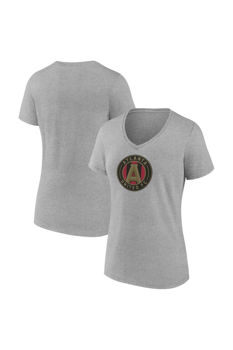 Women's Fanatics Branded Steel Atlanta United FC Evergreen Logo V-Neck T-Shirt, Alternate, color, Steel