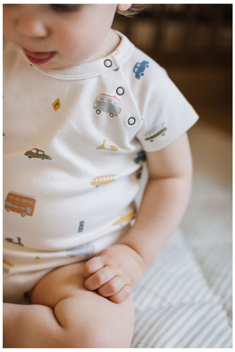 Rush Hour Organic Cotton Bodysuit, Alternate, color, IVORY