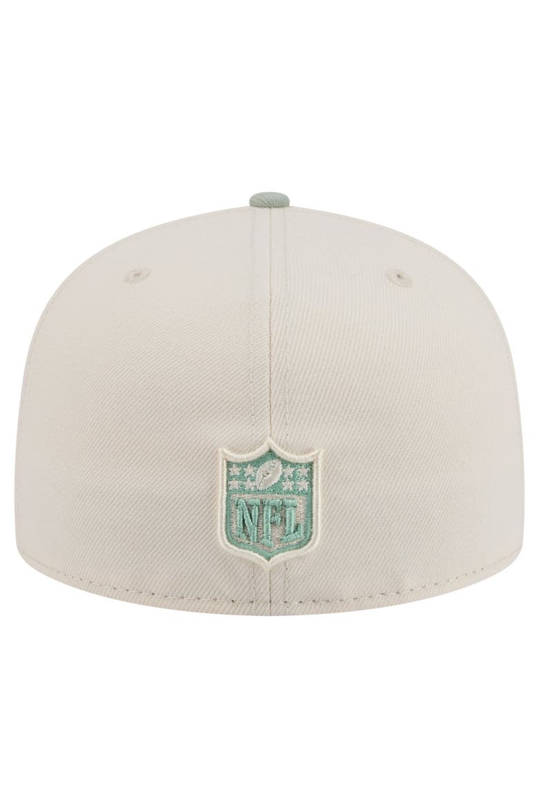 Men's New Era Cream/Light Green Buffalo Bills Color Pack 59FIFTY Fitted Hat, Alternate, color, Cream