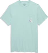 vineyard vines Santa Beach Send Beer Pocket Graphic T-Shirt