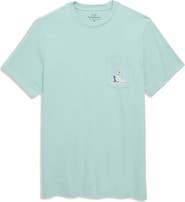 vineyard vines Santa Beach Send Beer Pocket Graphic T-Shirt
