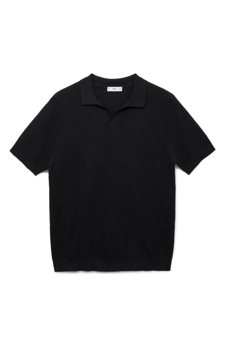MANGO Rib Johnny Collar Polo, Alternate, color,