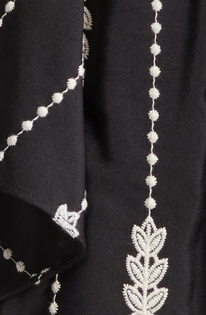 Ramy Brook Bettie Embroidered Top, Alternate, color, Black Lace