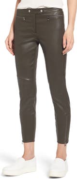 Nordstrom Signature Stretch Leather Biker Pants