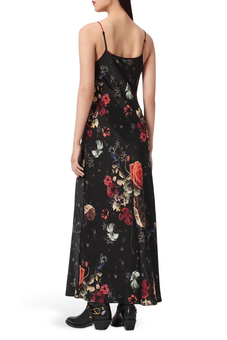 Bryony Satin Slipdress, Alternate, color, HAZE BLACK