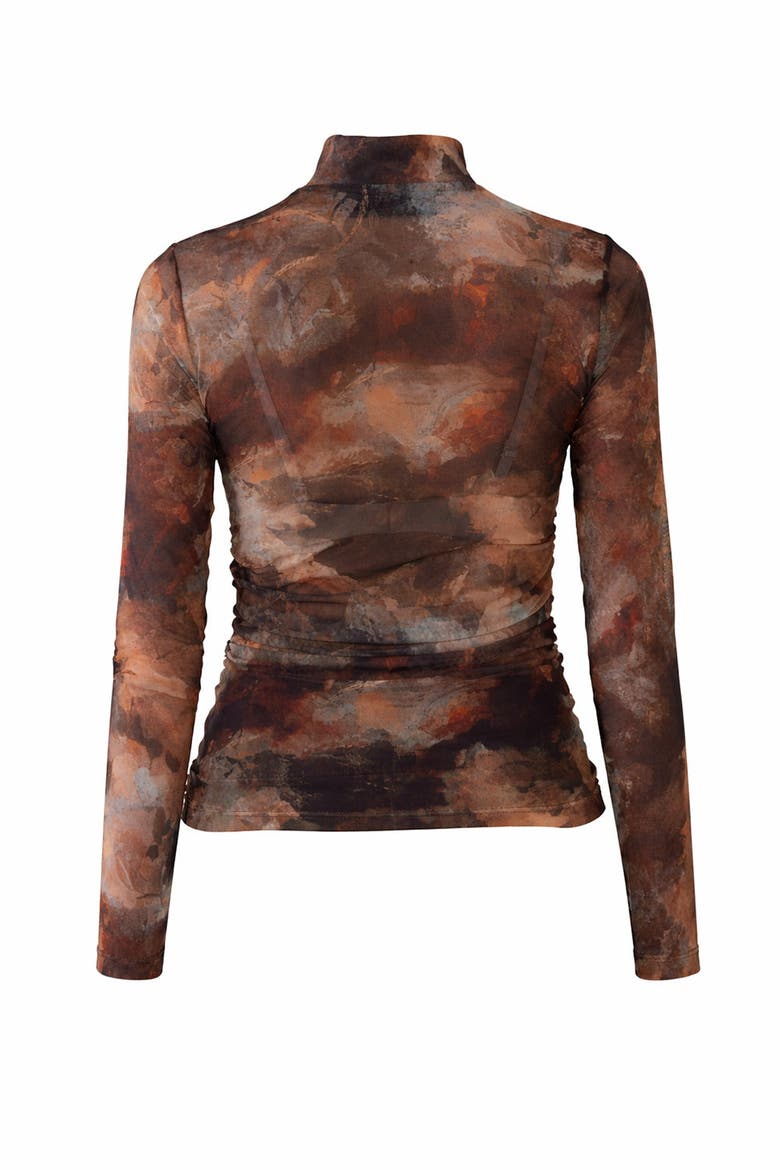 Aldo Tulle Knit Blouse, Alternate, color, MULTI COLOR