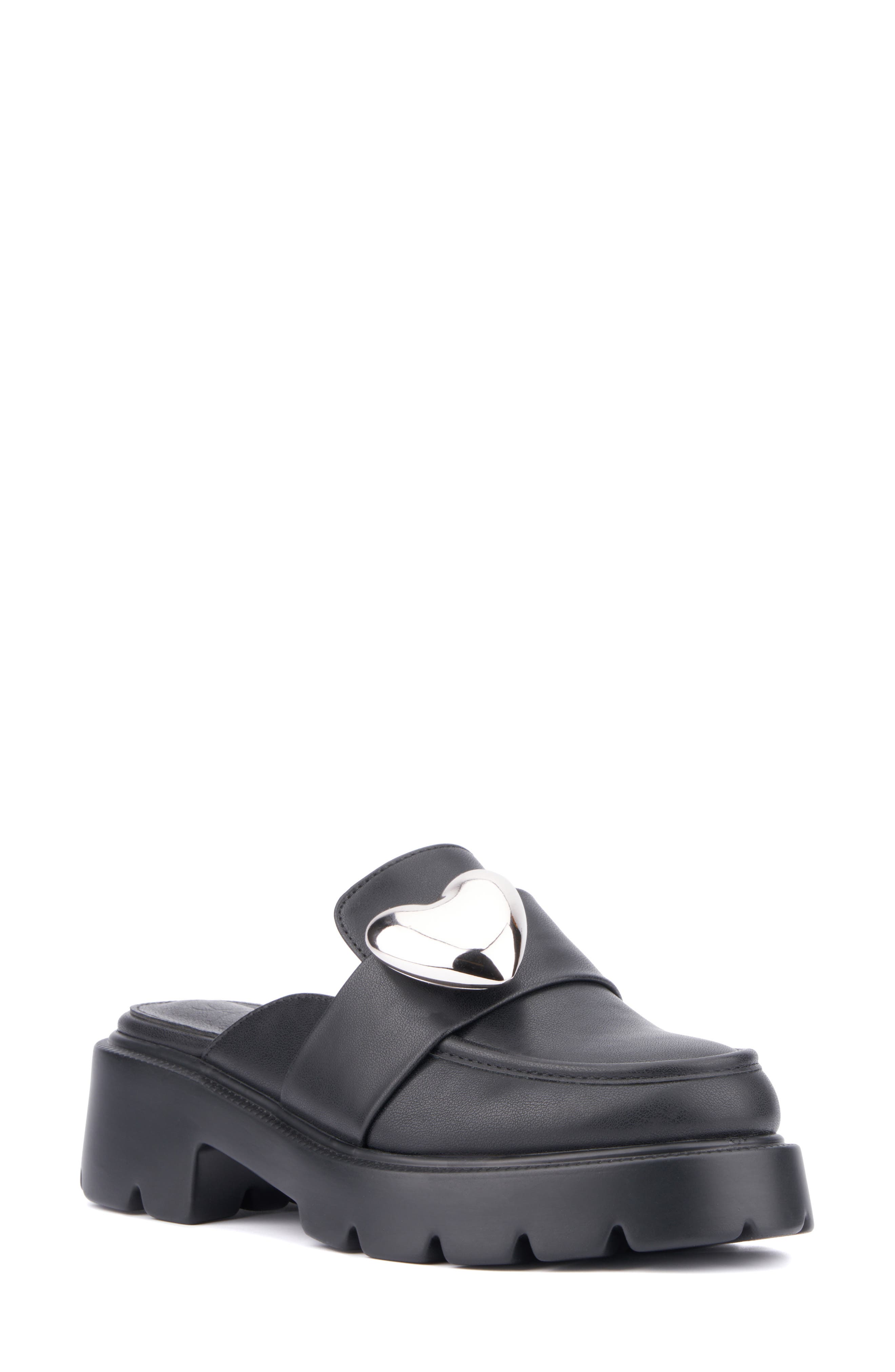 OLIVIA MILLER Heartless Lugged Platform Mule