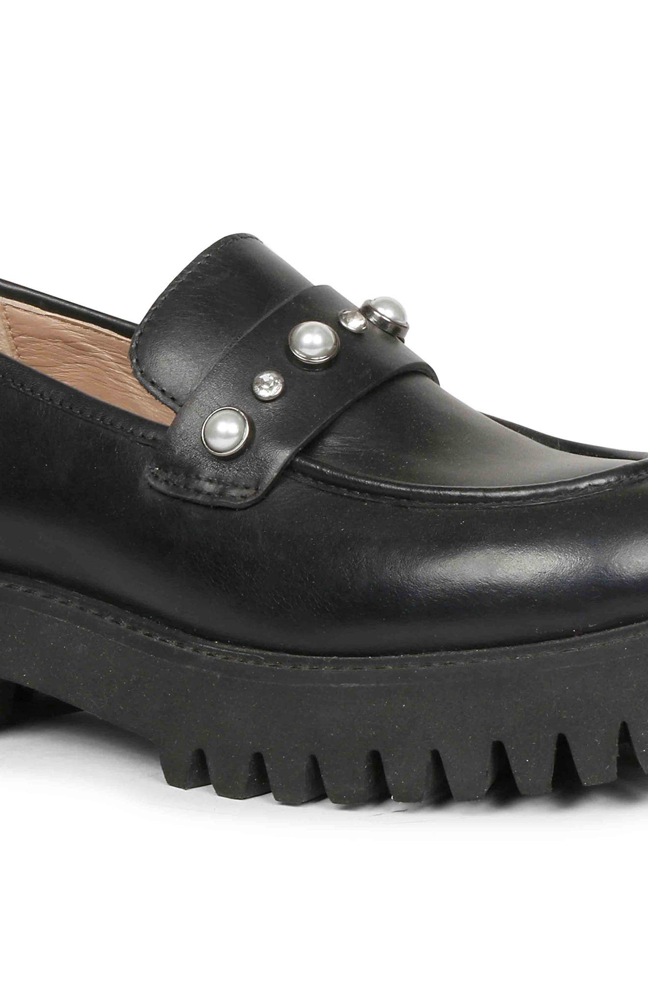 SAINT G Fern Platform Loafer, Alternate, color, Black
