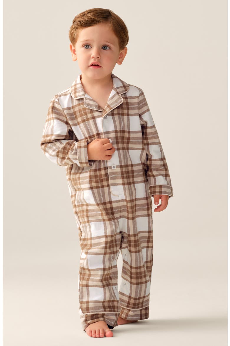 Cotton Blend Twill Romper, Alternate, color, LIGHT TAN