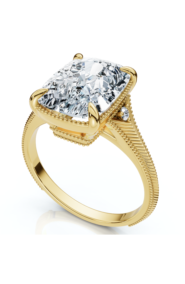 Bliss Diamond Certified 5Ct Taylor Elongated Cushion Engagement Ring 14k Gold Lab Grown, Alternate, color, 14K Yellow Gold