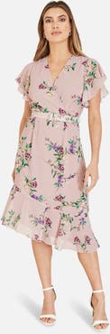 Yumi Midi Dress With Frill Details