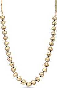 EYE CANDY LOS ANGELES Suzy Hammered Heart Necklace